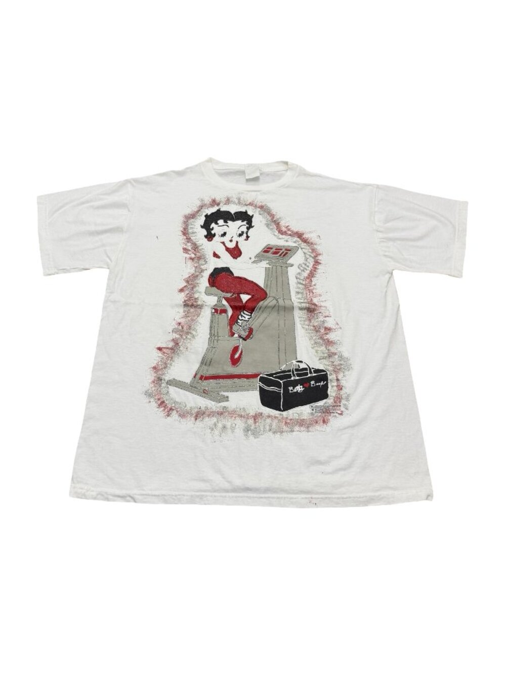 Vintage 1993 Betty Boop Graphic T Shirt White Cartoon Tee